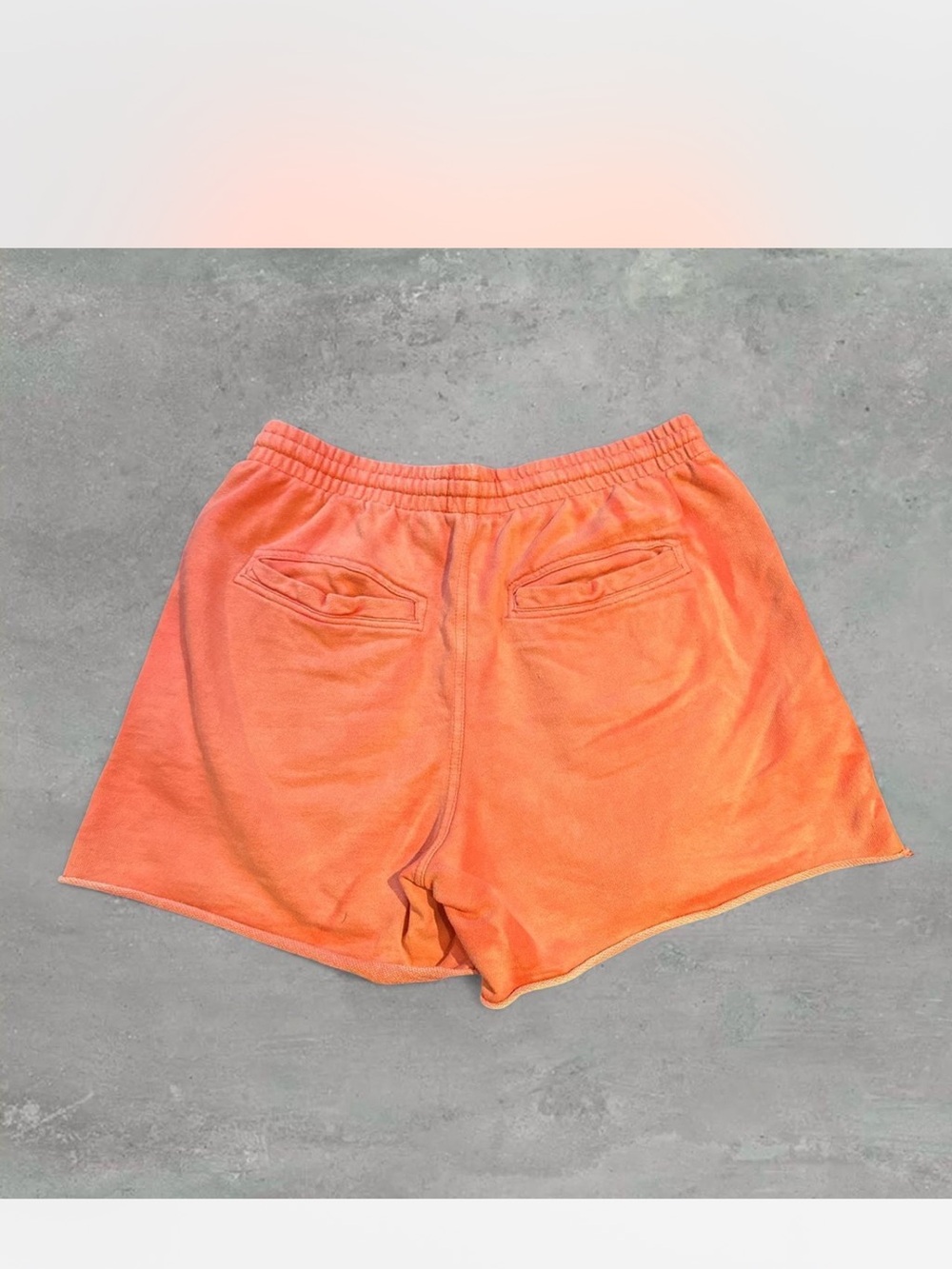 Vintage 2000s BDG by Urban Outfitters Washed Red/Orange Sweat Shorts Size M - Picture 2 of 3
